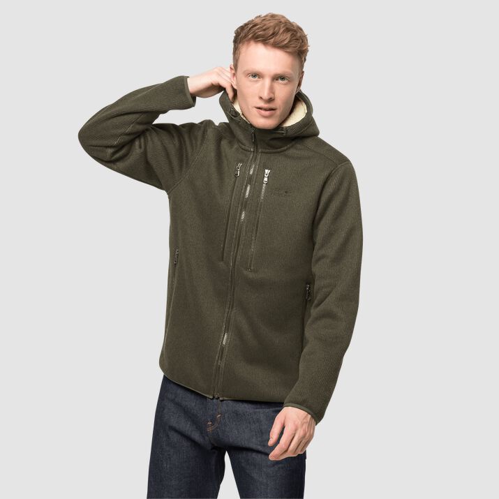 Jack Wolfskin Mens Robson Fleece Jacket Green 243516SDE